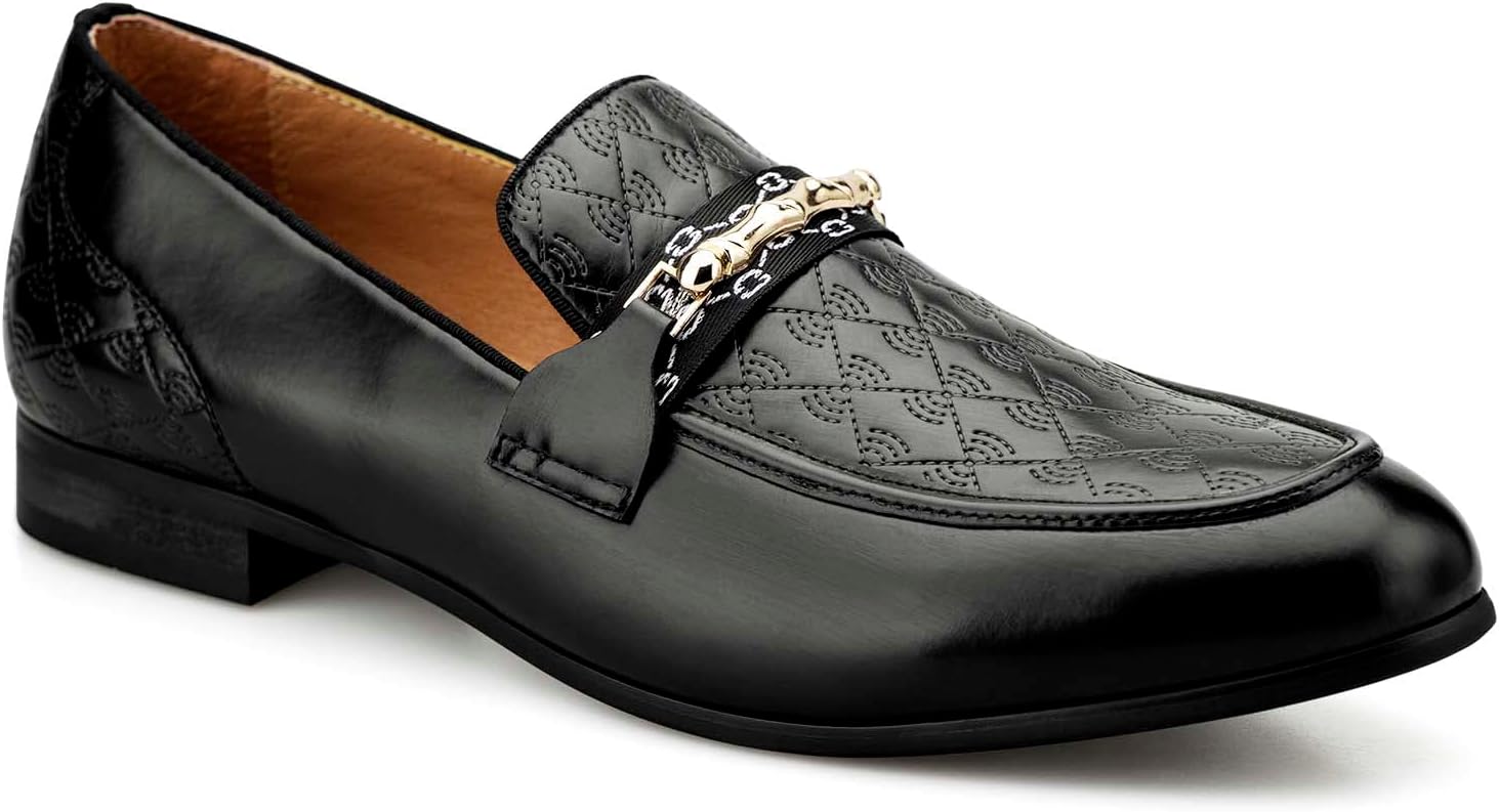 

Мужские туфли Meijiana - черные замшевые лоферы с металлической пряжкой, резиновая подошва, модная повседневная одежда, идеально подходят для работы, вечеринки или дня рождения - стильные мужские классические туфли