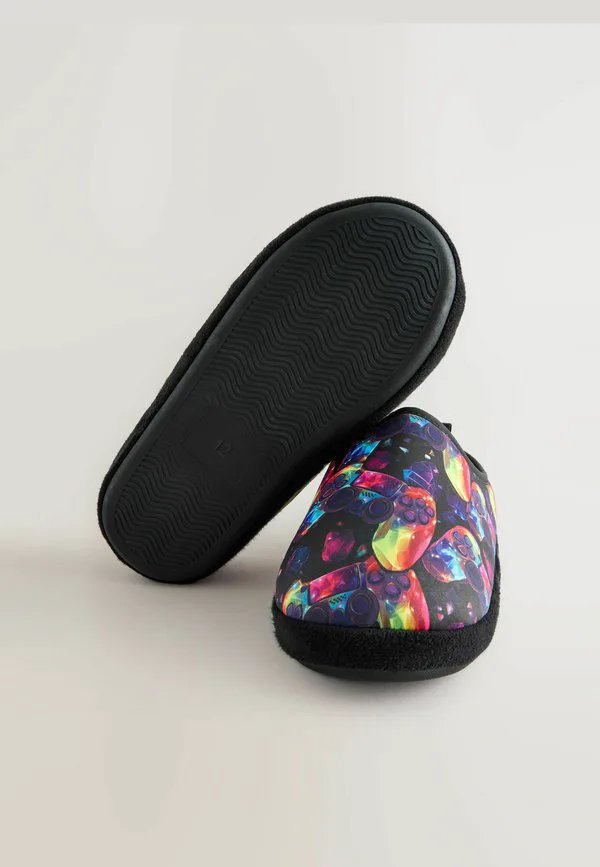 Теплые тапочки стандартного кроя Next, Black Multicoloured Gamer — фото 3