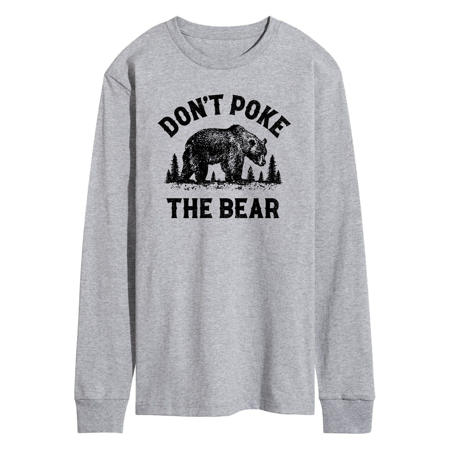 

Мужская футболка с длинными рукавами и рисунком Dont Poke The Bear Licensed Character