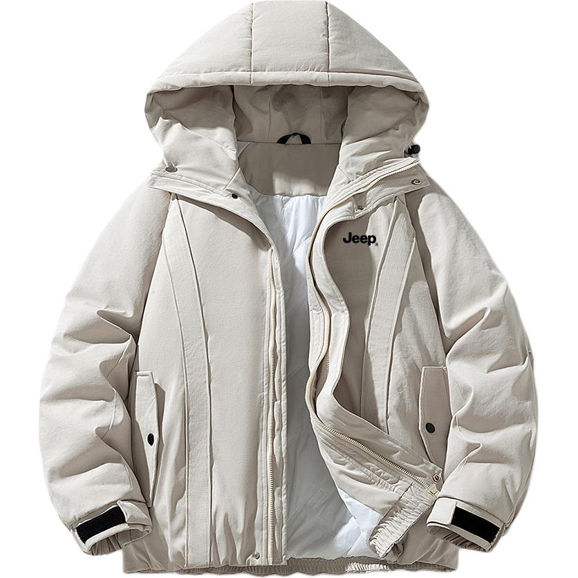 

Пуховик Unisex Hooded Moderate Others Jeep, экрю