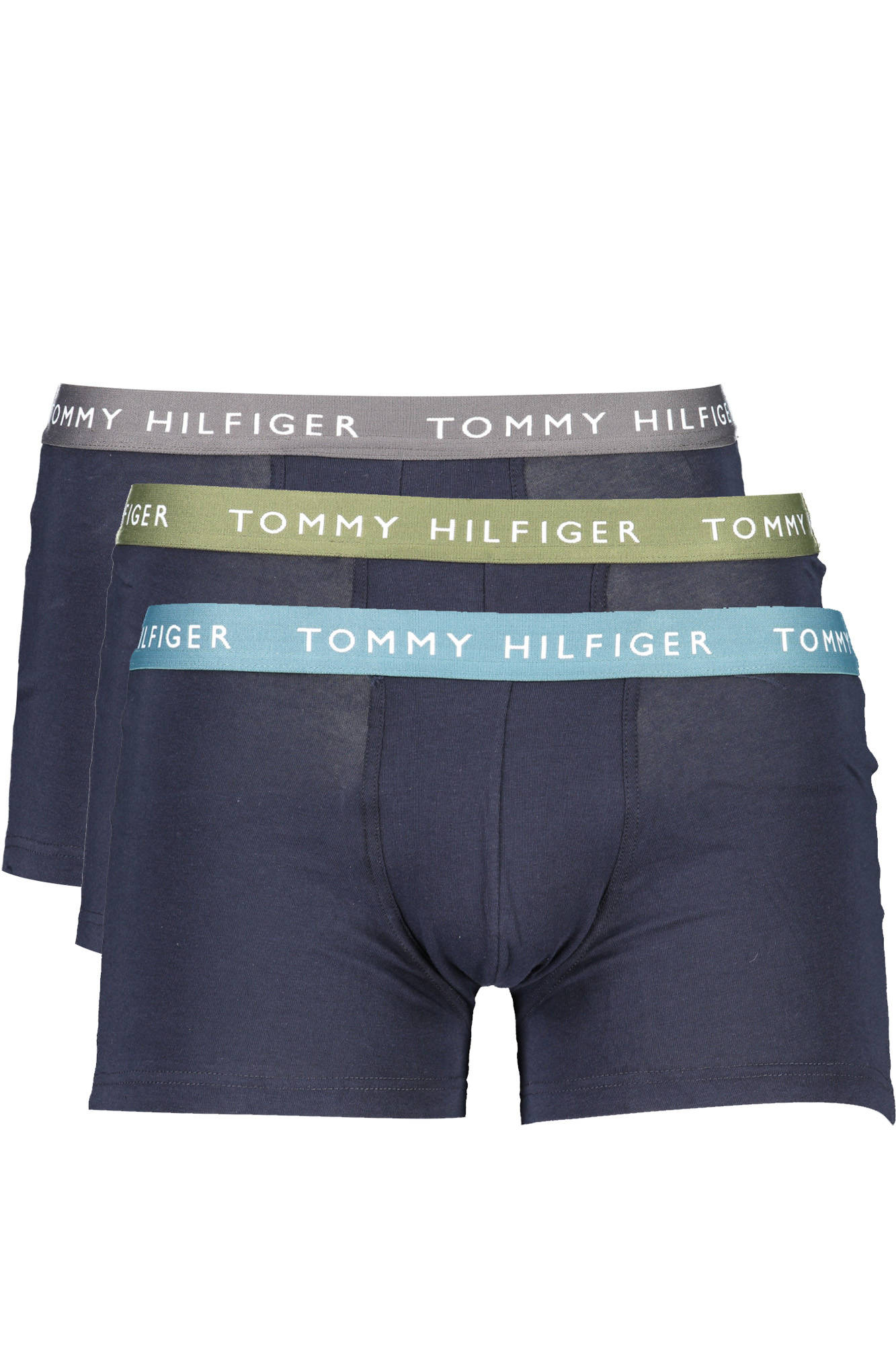 

Мужские боксеры Tommy Hilfiger с эластичным цветным поясом 3 шт, синий
