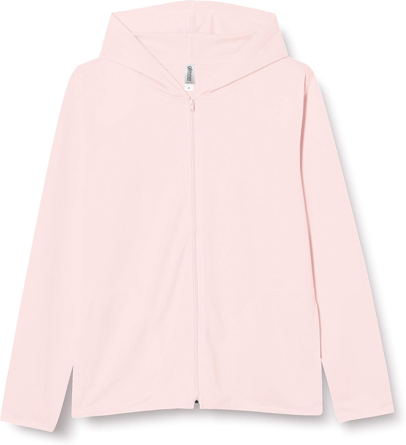 

Мужская толстовка на молнии Glimmer 00338-AMZ, плотность ткани 4,4 унции, быстросохнущая, с длинными рукавами, с защитой от УФ-излучения, светло-розовый