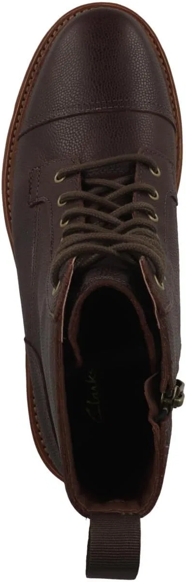 Мужские кроссовки Clarks Clarkridge Hi Trainers, коричневый — фото 2