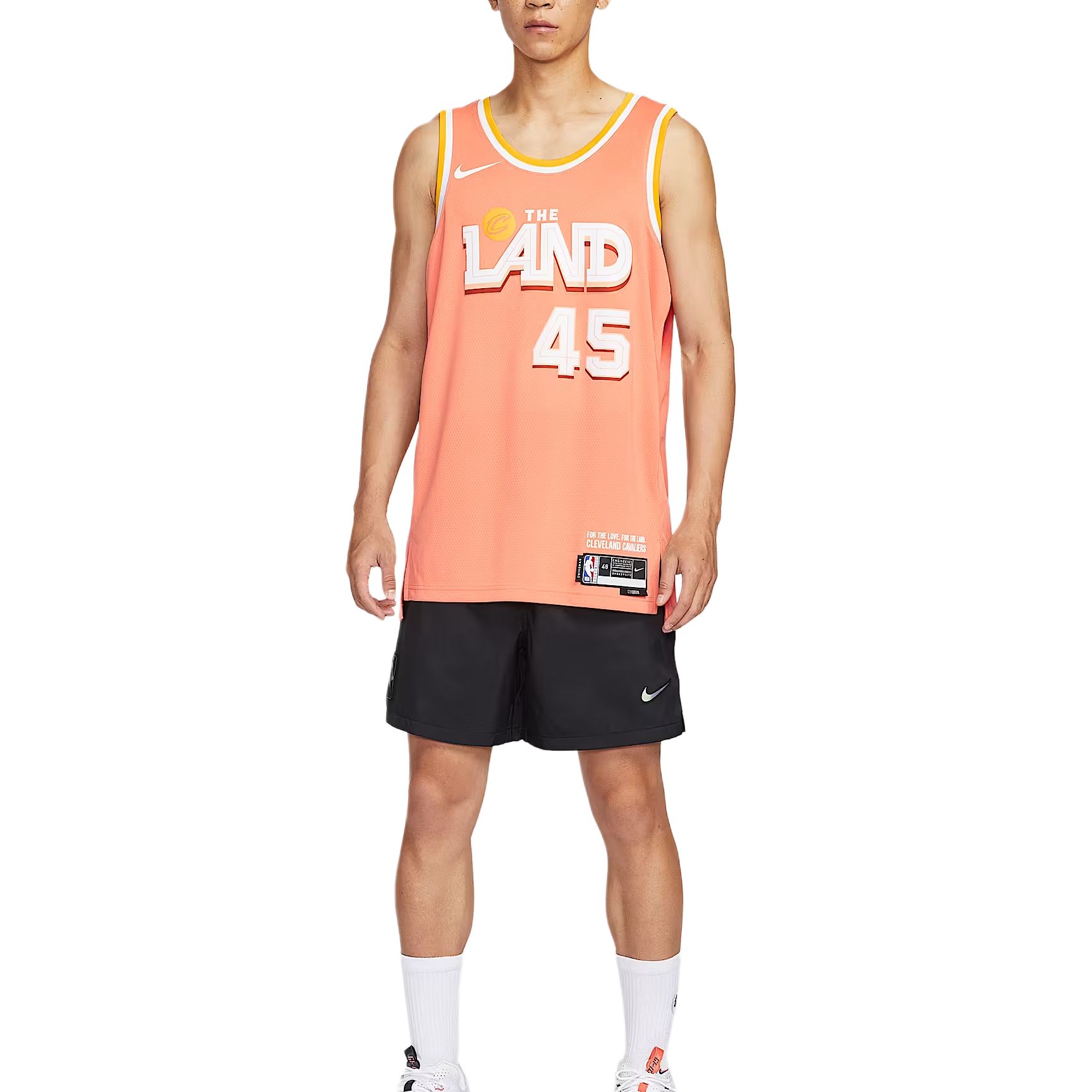 Баскетбольная майка NBA FW25 Donovan Mitchell City Edition Swingman Dri FIT мужская Nike, оранжевый — фото 4