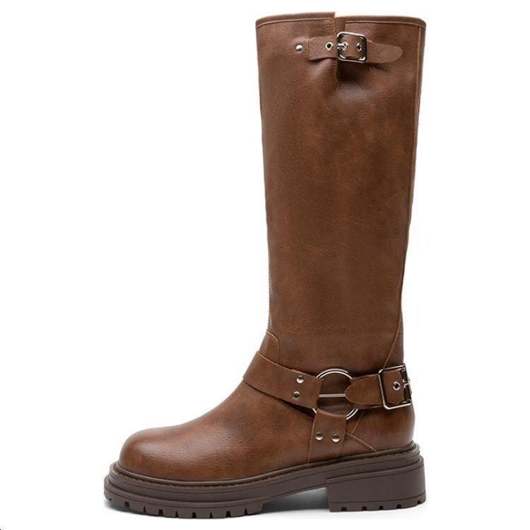 Сапоги ковбойские женские до колена Toomanyshoes, черный