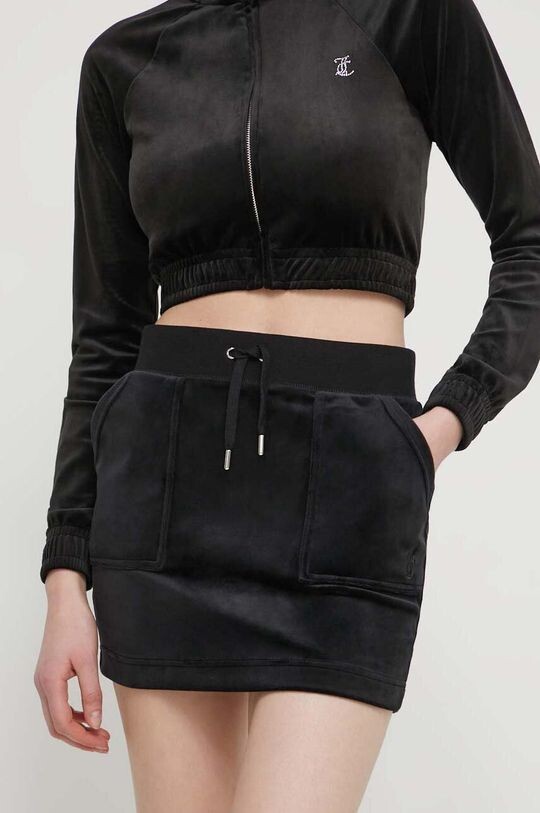 

Велюровая юбка Juicy Couture, черный