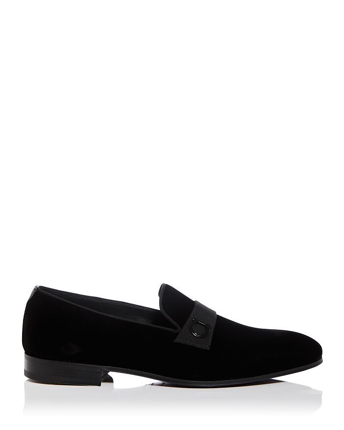 Мужские мокасины-шлепанцы с эффектом курения Ferragamo — фото 4
