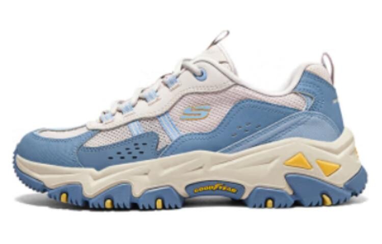

Кроссовки Skechers Lifestyle Shoes Women's Low-top Blue Beige, синий/серый