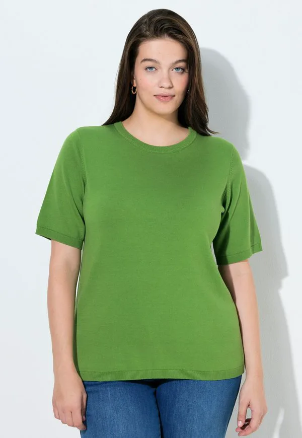 

Базовая футболка twinset Ulla Popken, Moss Green, Зеленый, Базовая футболка twinset Ulla Popken, Moss Green