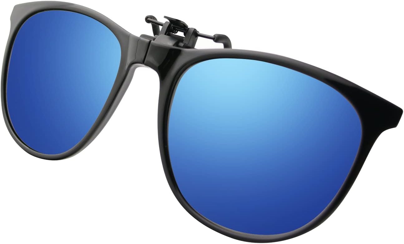 

Солнцезащитные очки-клипсы в стиле Баухаус, надеваемые поверх очков с диоптриями, для женщин и мужчин. Откидные солнцезащитные очки. Подарки на Международный женский день и день рождения для него и для нее Bauhaus, Blue 2