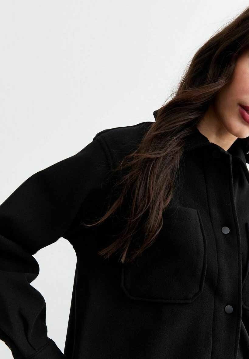 

Короткое пальто New Look, черный