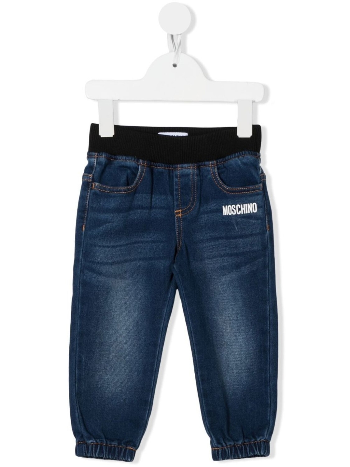

Джинсы с логотипом Moschino Kids, синий
