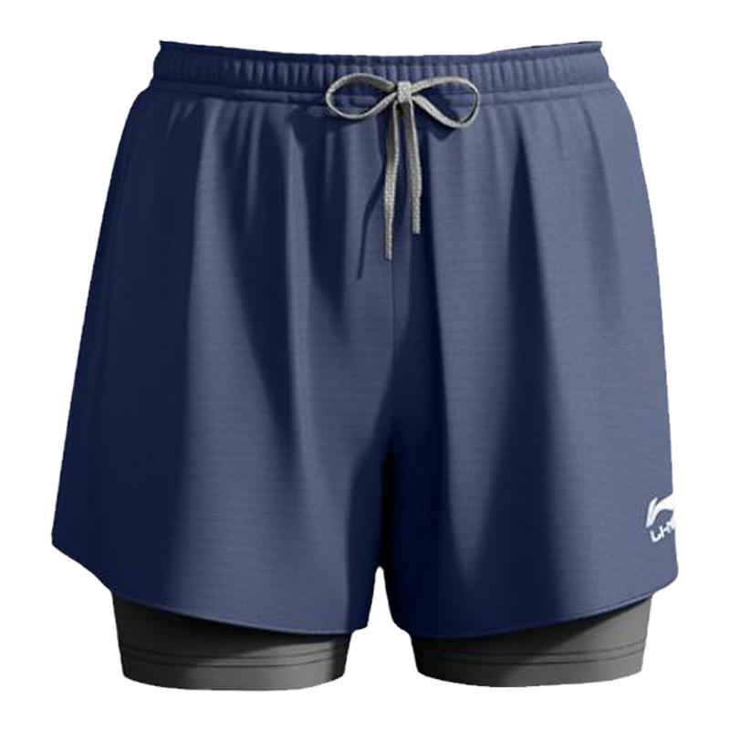 

Шорты для плавания мужские LINING, Комплект одежды (Бермуды 2-в-1+Плавательная шапочка)