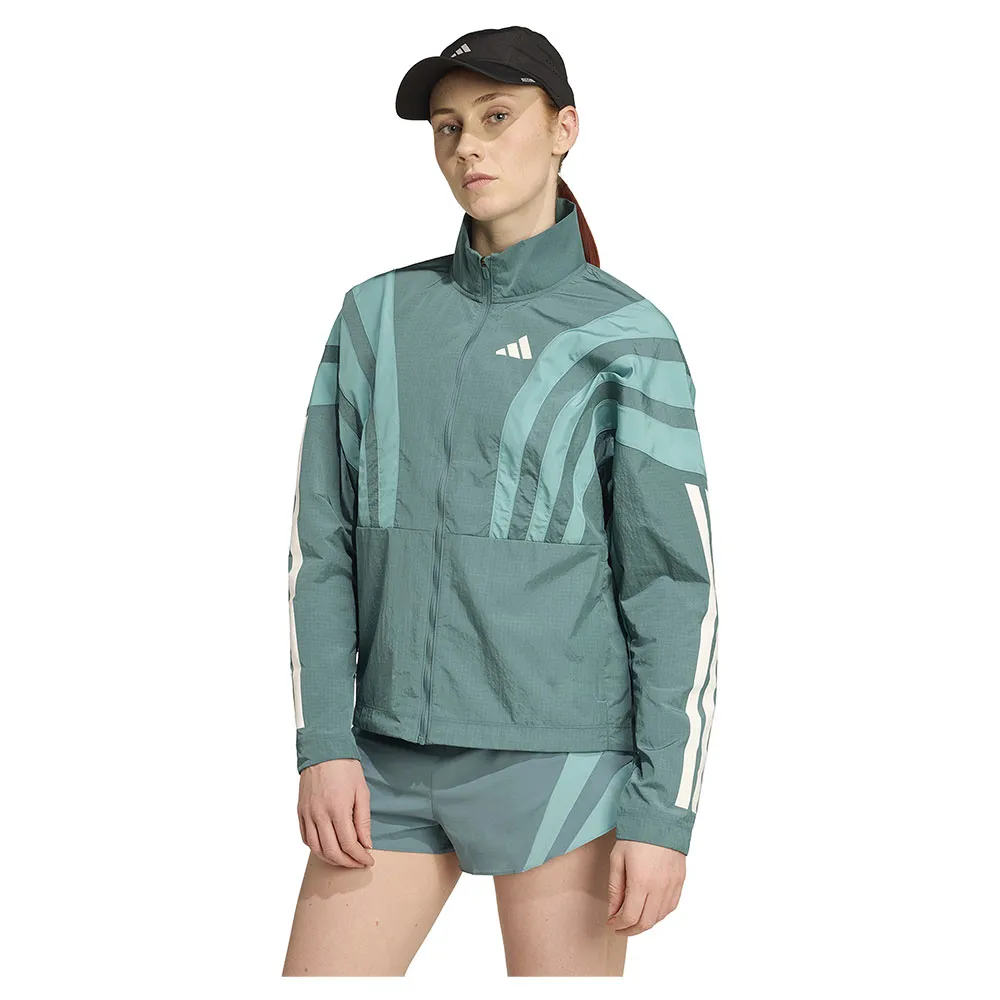 

Куртка спортивная adidas Adizero Archive Running, зеленый