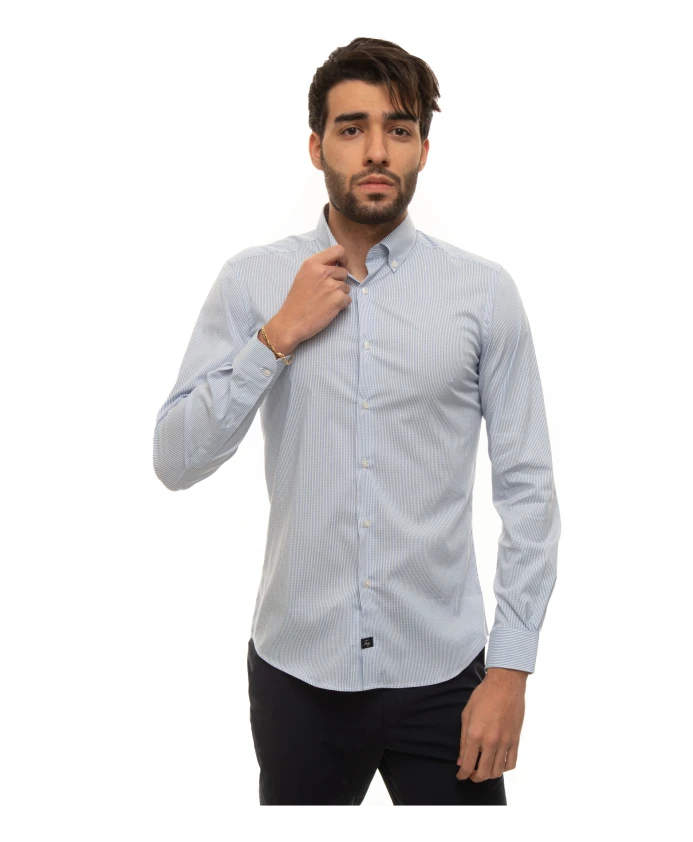 

Повседневная рубашка Fay, синий