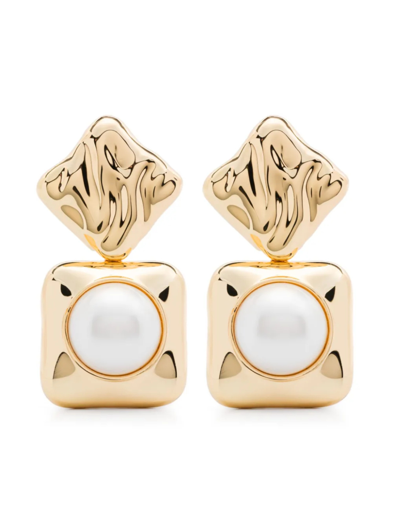 

Серьги с жемчугом «Автопортрет» Self-Portrait, золотой