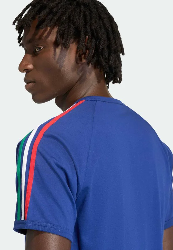 Футболка с принтом 3s Adidas Originals, Victory Blue Bold Green White — фото 4