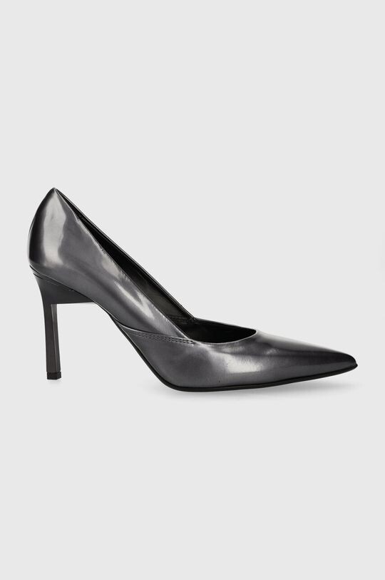 

Кожаные туфли на высоком каблуке GEO STILETTO PUMP 90 - PEARL Calvin Klein, серый