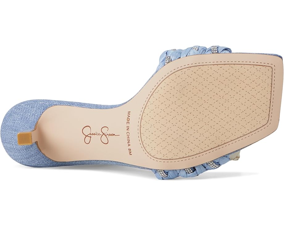 Туфли Jessica Simpson Kasova Braided Heeled Sandals, цвет Denim Blue/Clear — фото 3