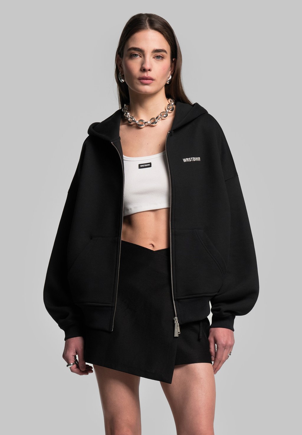 

Толстовка на молнии DIAGO HOODED ZIP JACKET WRSTBHVR, черный