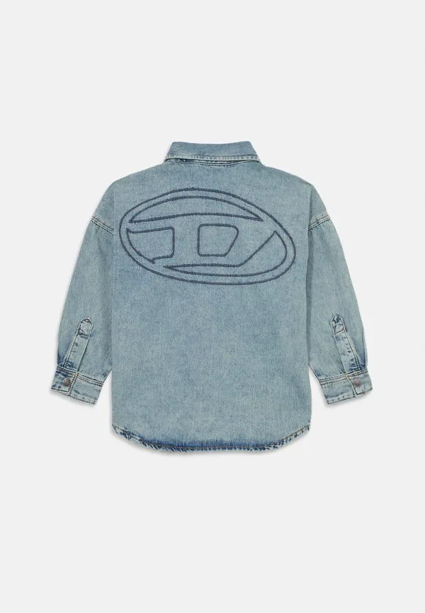 Блузка унисекс на пуговицах Diesel, Blue Denim — фото 2
