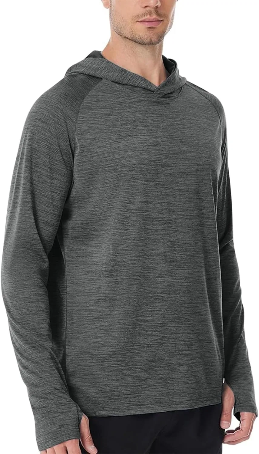 Футболка UV Sun Hoodie с длинным рукавом, темно-серый — фото 4