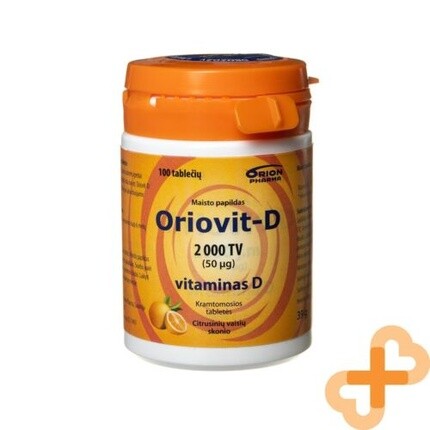 

Oriovit-D 50 г 2000 МЕ Витамин D жевательные таблетки со вкусом цитрусовых Oliprox