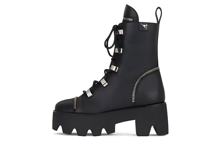 Женские военные ботинки Juliett Giuseppe Zanotti, Black
