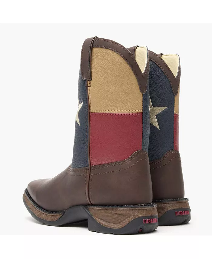 Детские Lil' Rebel от Kids' Texas Flag Western Boot Durango, коричневый — фото 4
