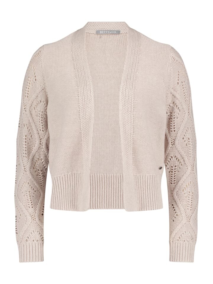 

Кардиган BETTY & CO Grobstrickjacke ohne Verschluss, бежевый