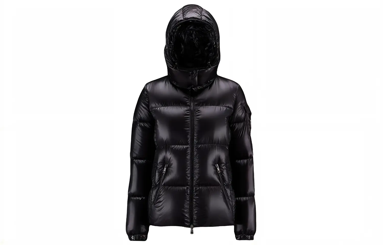 

Пуховик женский черный Moncler