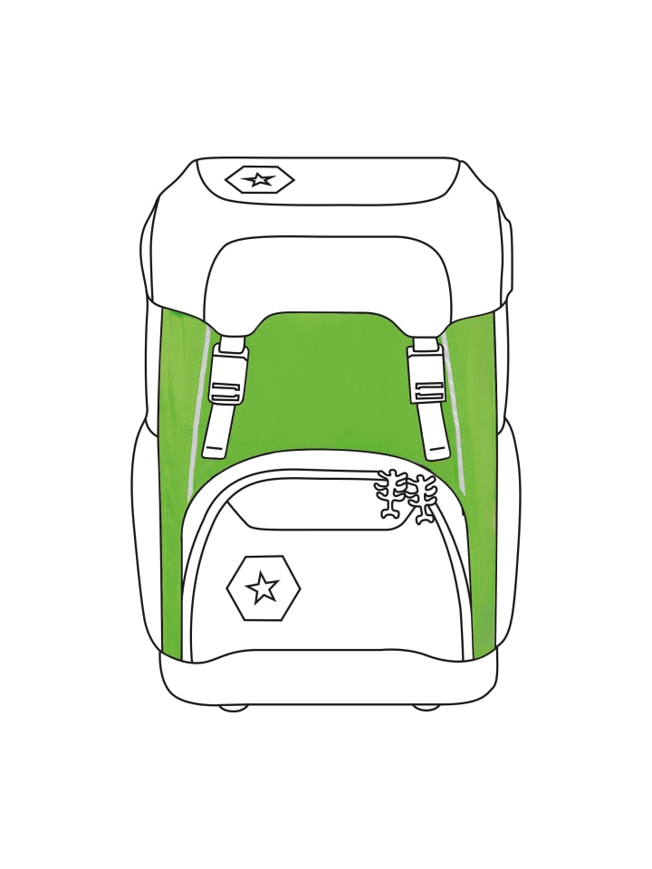 

Step by Step Аксессуар для школьного рюкзака: пуловер GIANT зеленого цвета