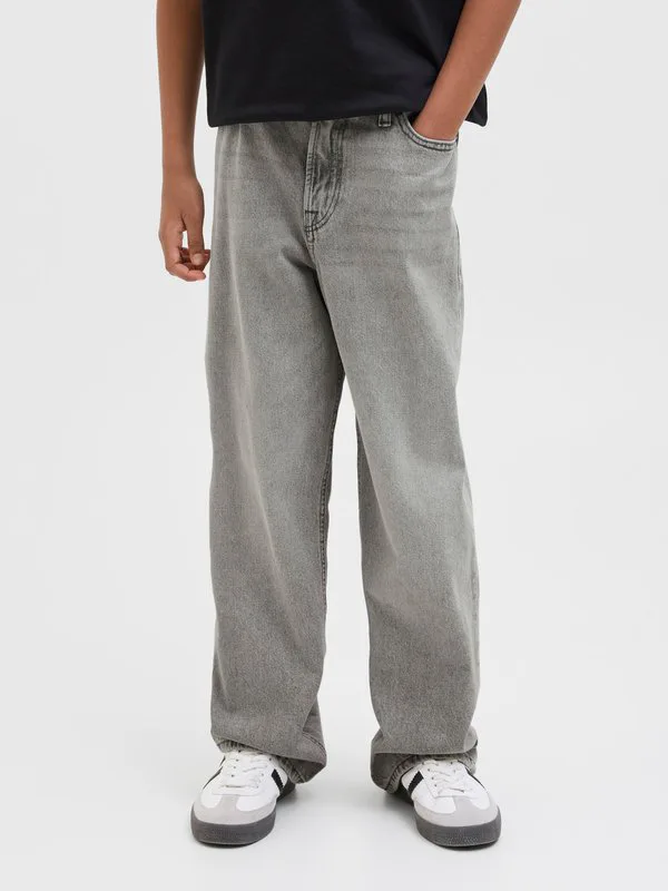 Джинсы прямого кроя alex Jack & Jones Junior, Grey Denim