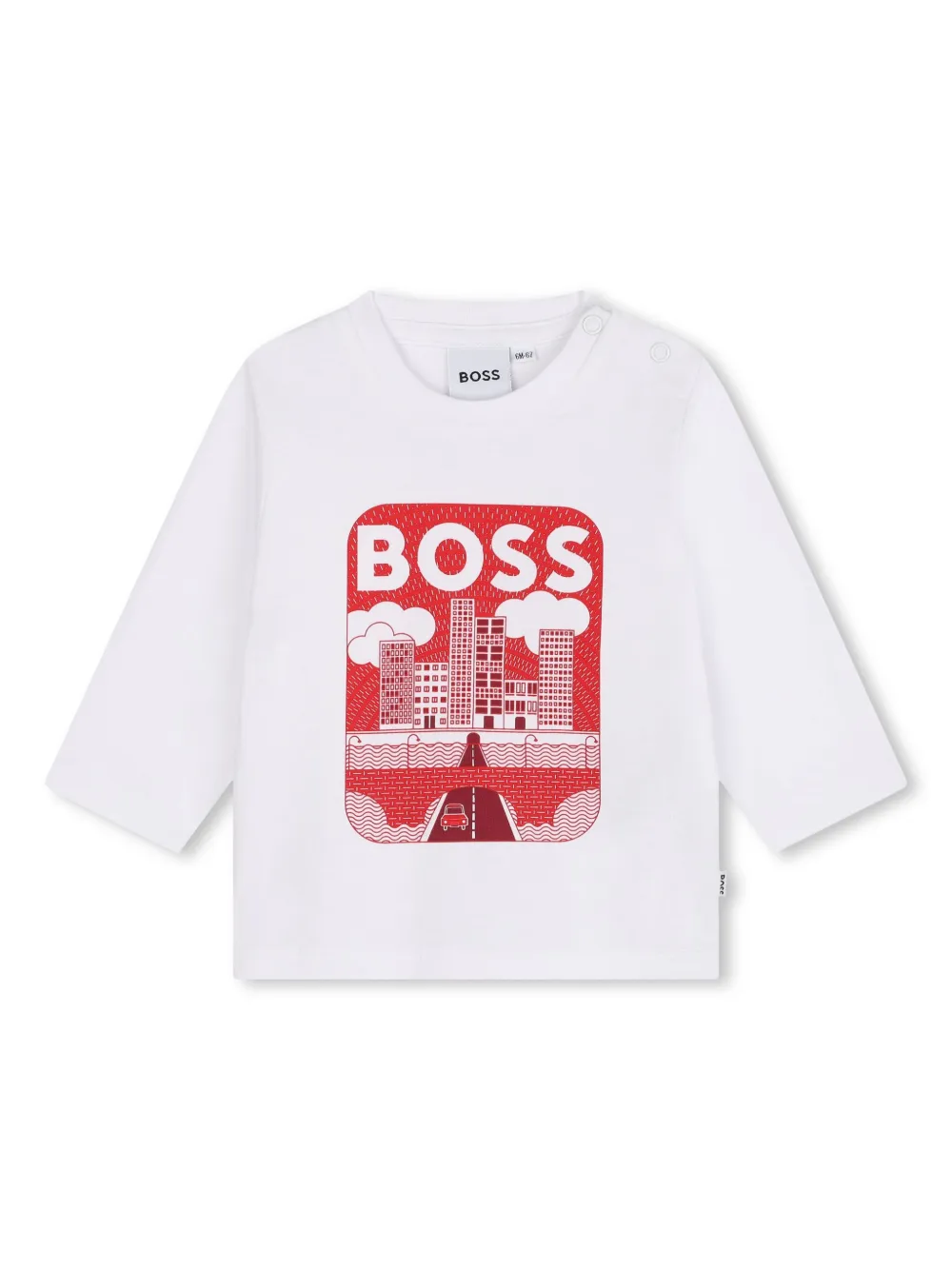 

Футболка с логотипом BOSS Kidswear, белый