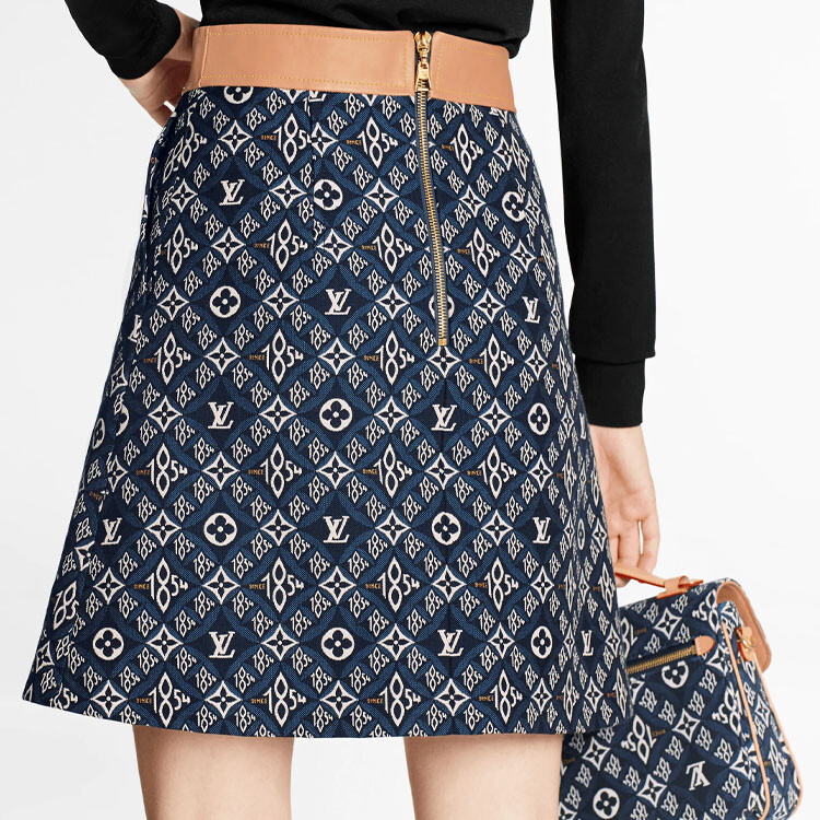 Юбка женская Louis Vuitton, синий — фото 4