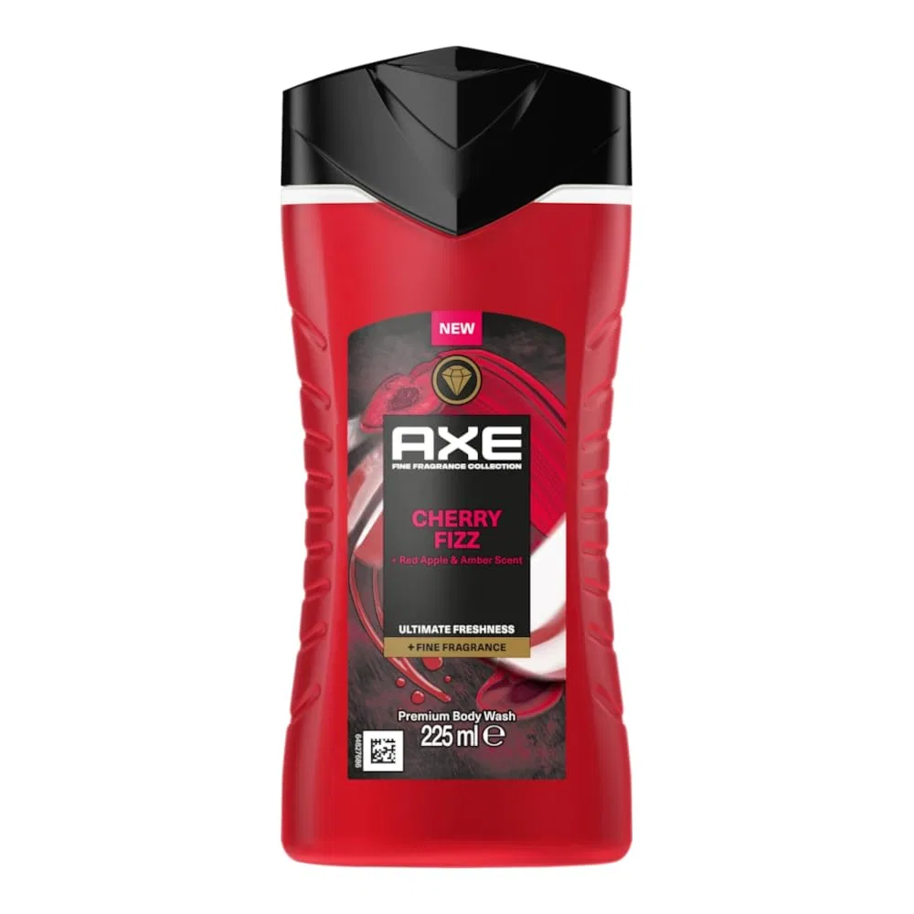 Гель для душа Axe Cherry Fizz с ароматом красного яблока и амбры, 6 упаковок по 225 мл Axe