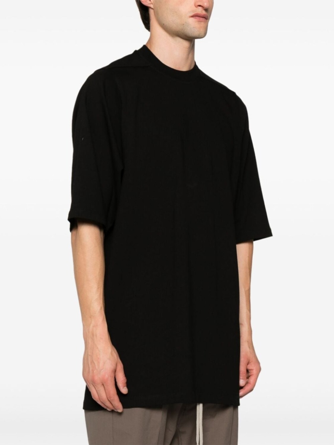 Rick Owens футболка Jumbo из органического хлопка, черный — фото 3