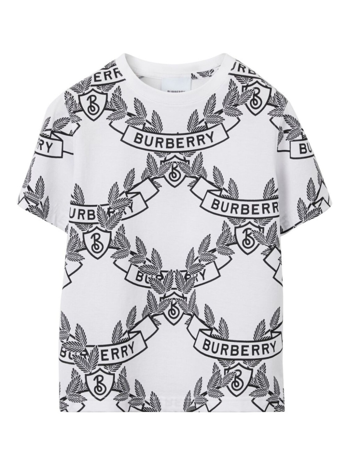 

Burberry Kids футболка Oak Leaf Crest, белый
