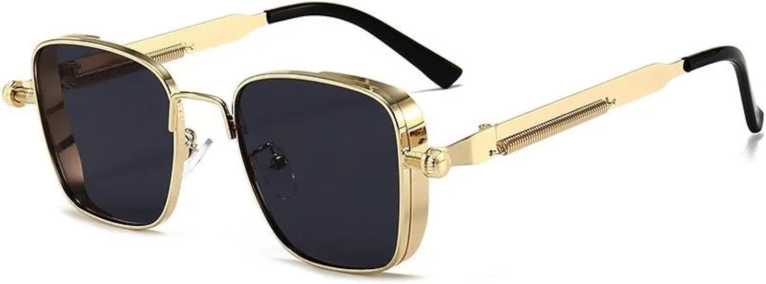 

Солнцезащитные очки с защитой от УФ-излучения UV400 | Толстая металлическая оправа в стиле панк | Для женщин и мужчин, для занятий спортом на открытом воздухе и вождения DSVIGF, C5