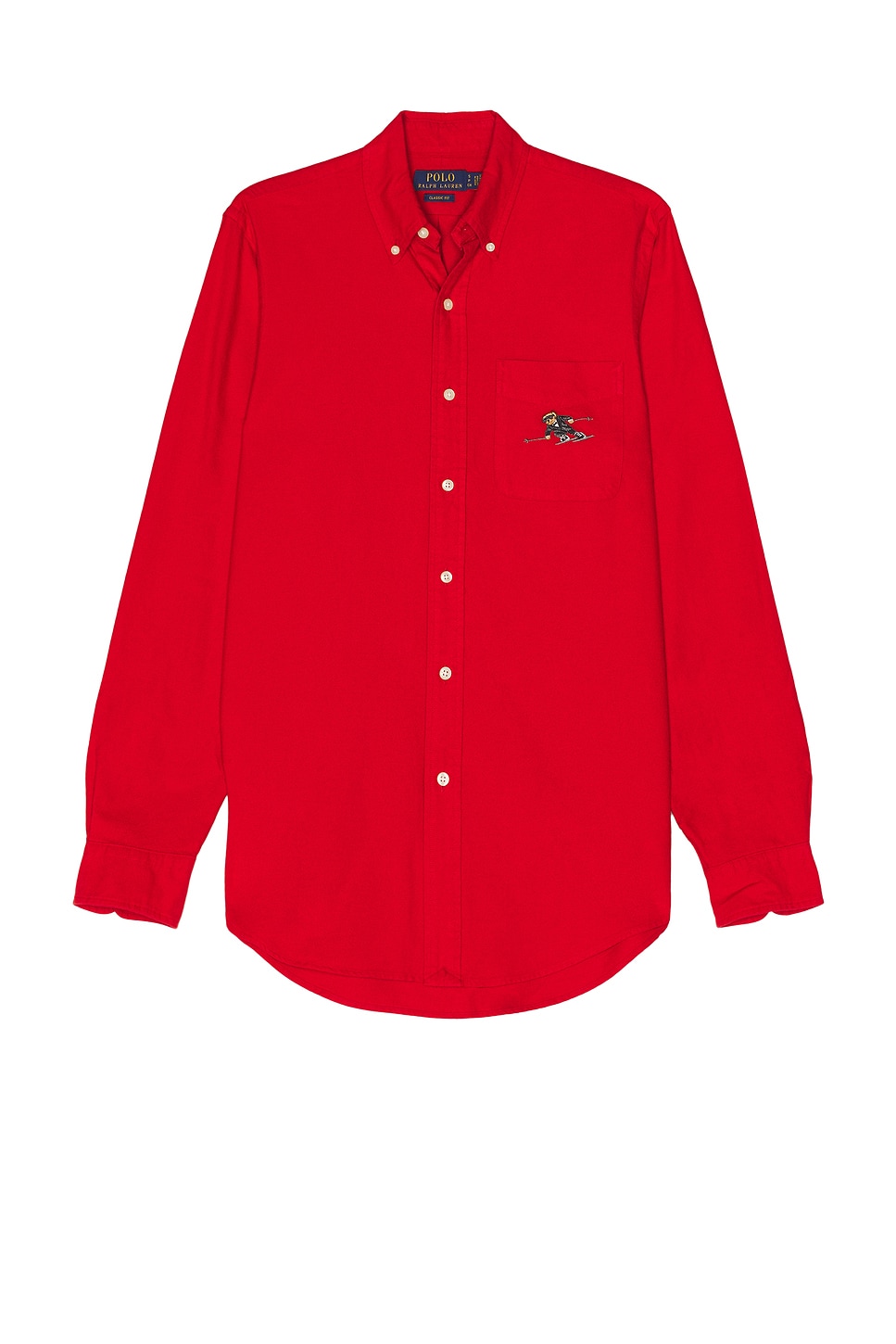 

Спортивная рубашка с длинным рукавом и медведем Polo Ralph Lauren, цвет RL 2000 Red