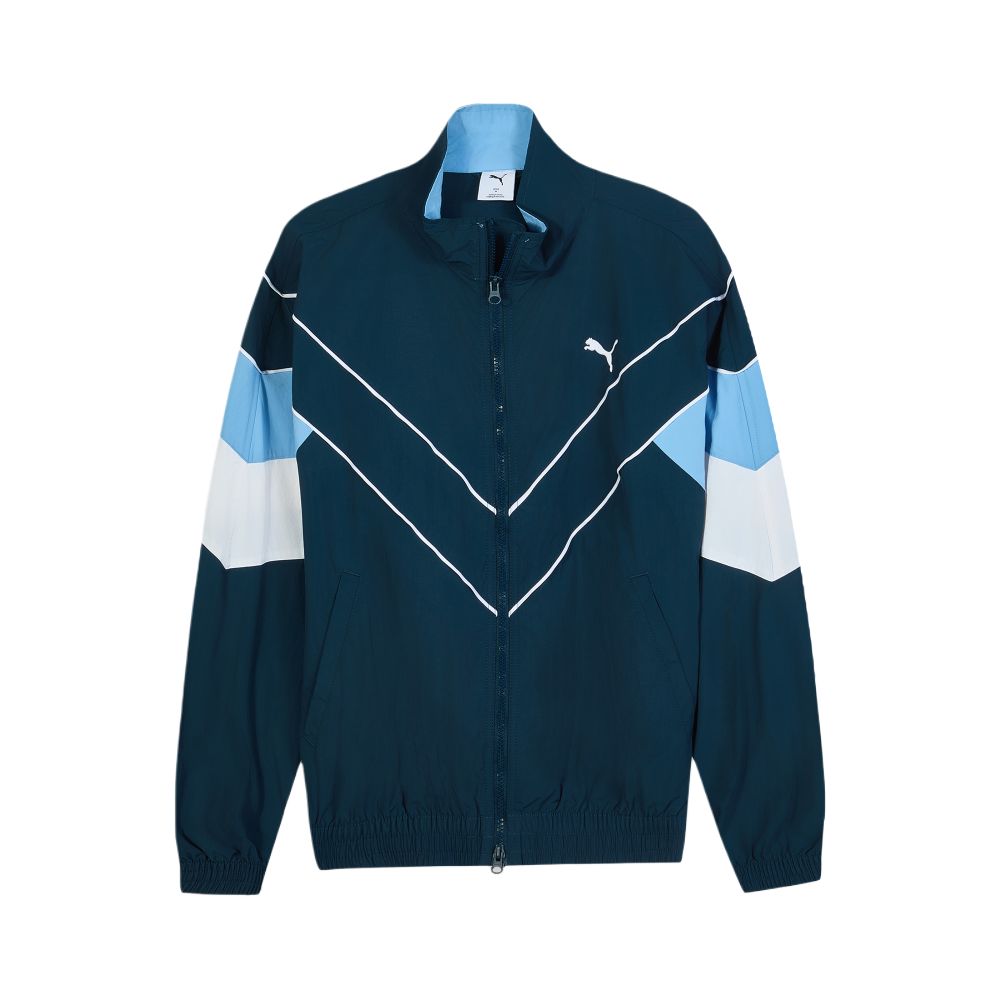 

PUMA Ретро разноцветная оверсайз куртка унисекс, Sea Blue