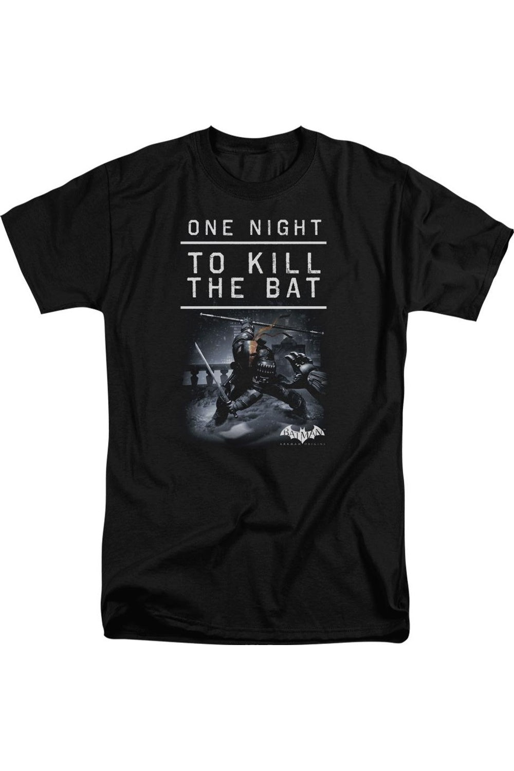 

Футболка с коротким рукавом Batman Arkham Origins One Night для взрослых Gildan, черный