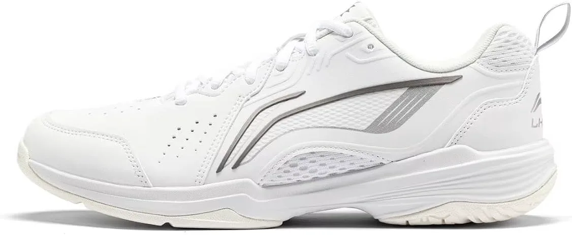 Кроссовки для бадминтона LI-NING Almighty V 2.0 универсальные, противоскользящие, легкие, с пружинящей подошвой, профессиональные тренировочные спортивные кроссовки AYTU001, белый