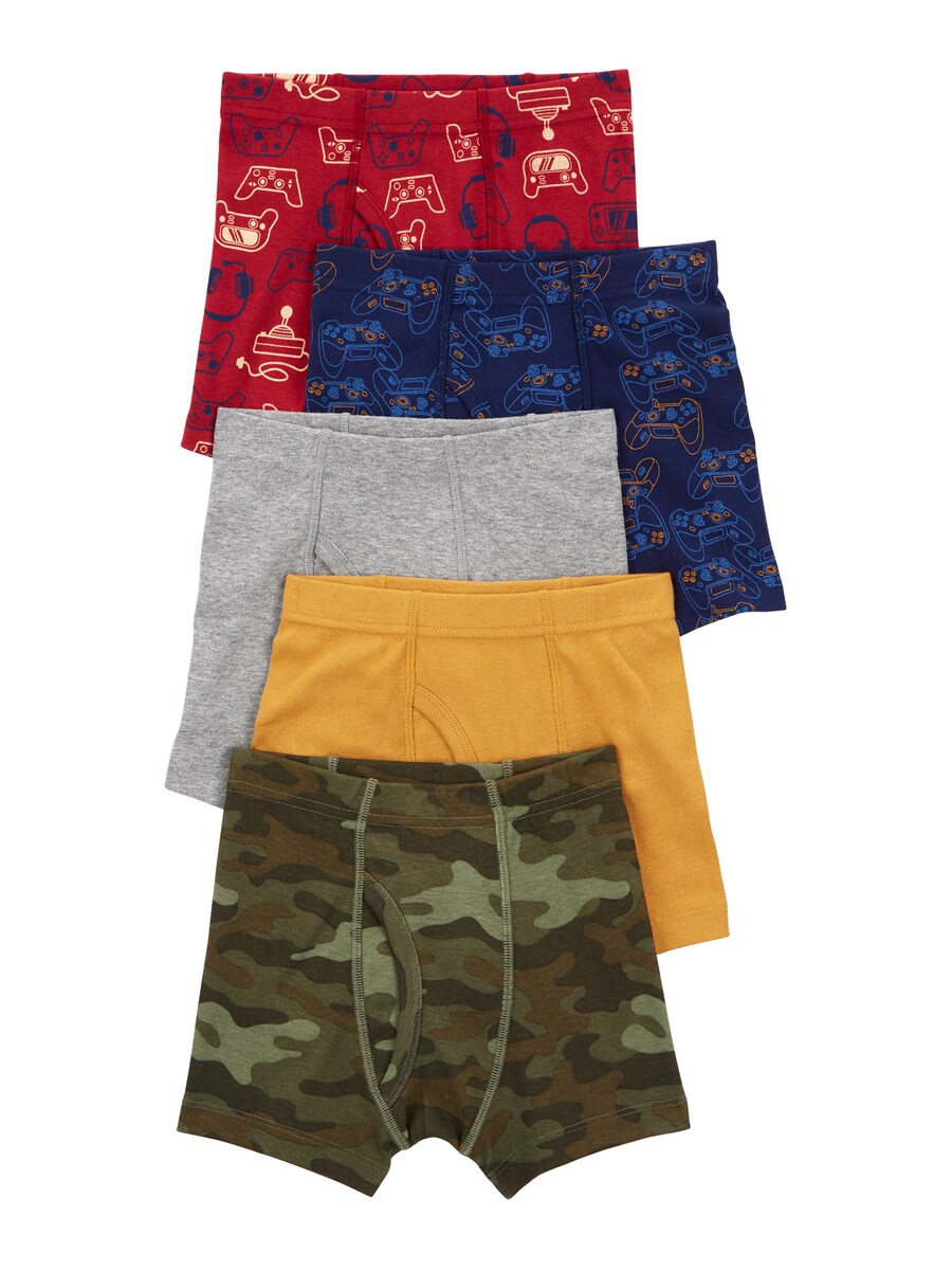 

Трусы Carter's, цвет Dark blue/Mustard/mottled grey/Dark green/Dark red