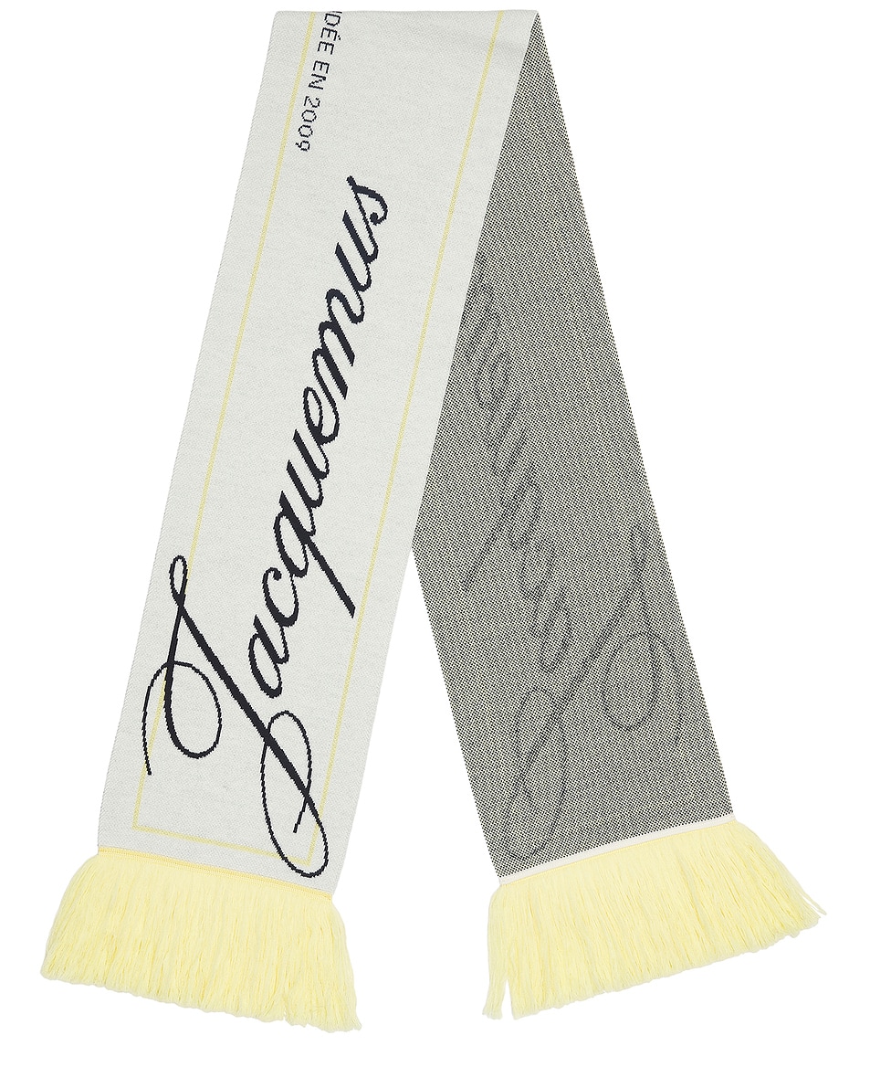 

Шарф Liga Scarf Jacquemus, Pale Yellow & Off White