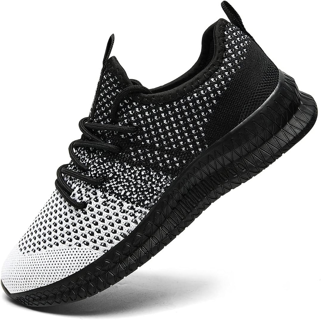 

Мужские кроссовки FUJEAK для бега, повседневные дышащие прогулочные обувь, спортивные кроссовки для тренажерного зала и тенниса, слипоны, удобные и легкие, черный