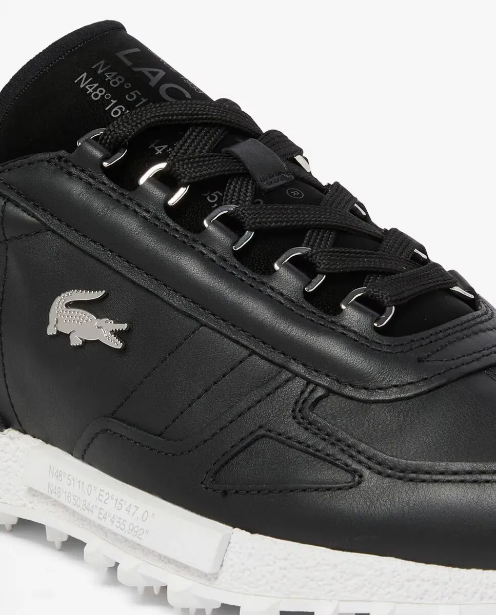 Мужские кожаные кроссовки Elite Active Lacoste, черный — фото 4