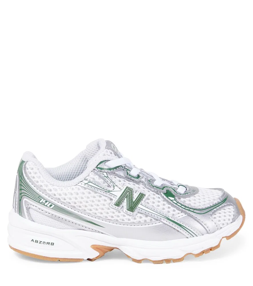 740 Детские кроссовки с кожаной отделкой New Balance Kids, серебро — фото 3