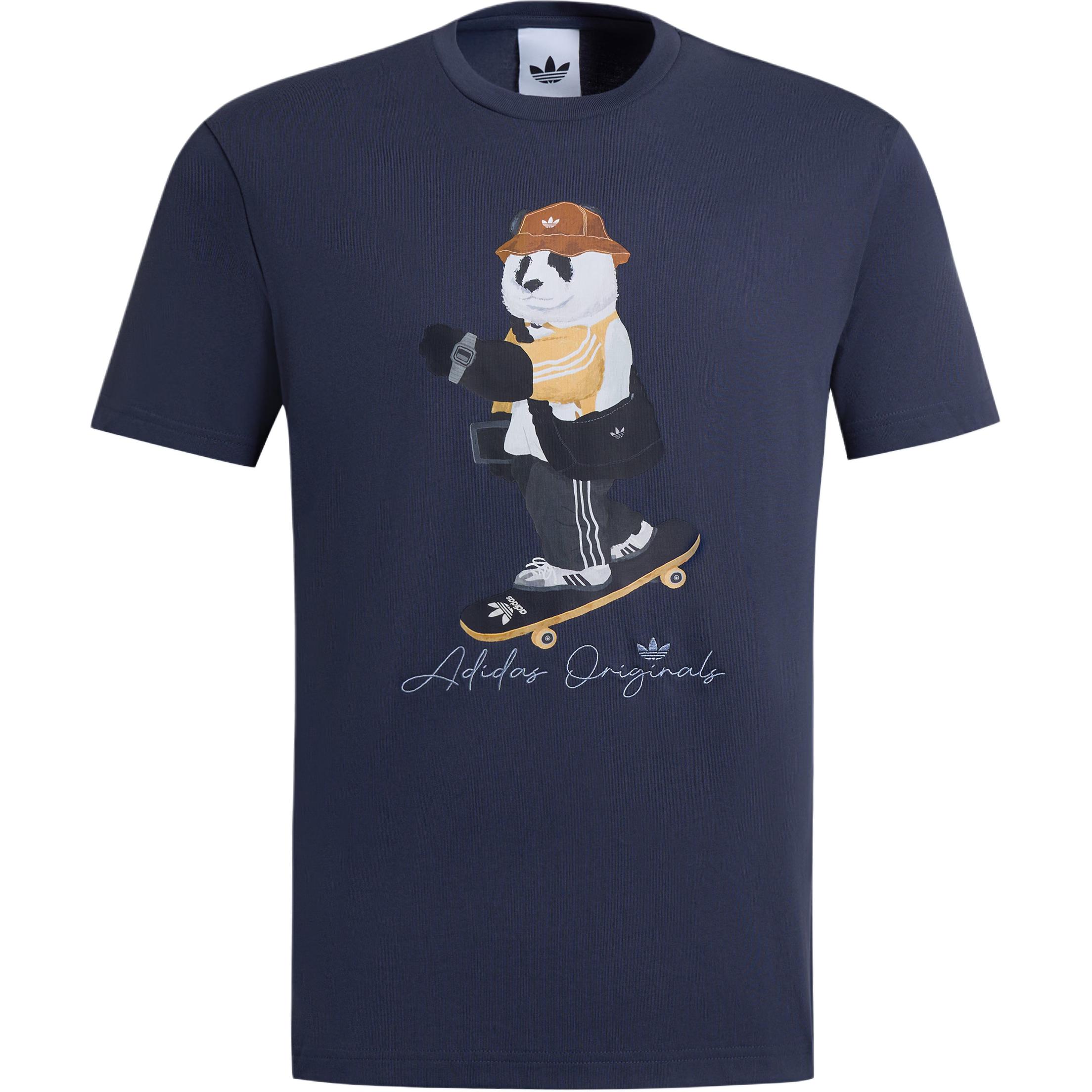 

Футболка Deng ZuoXu Collaboration SS25 Unisex Adidas Originals, синий