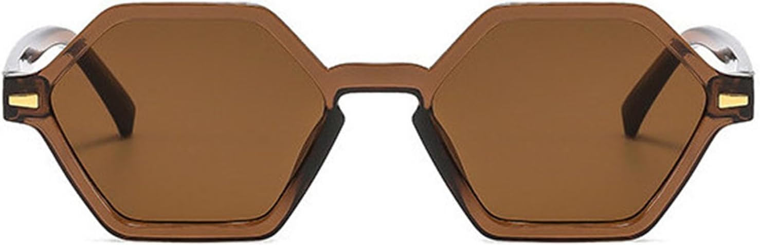 

Солнцезащитные очки Helena Retro Octagon для женщин и мужчин, маленькая оправа, модные винтажные многоугольные очки унисекс, маленькие квадратные солнцезащитные очки, C3